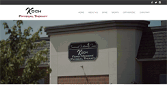 Desktop Screenshot of kochphysicaltherapy.com