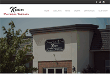 Tablet Screenshot of kochphysicaltherapy.com
